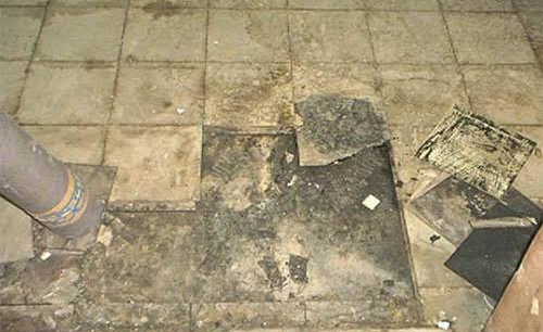 what does asbestos tile look like